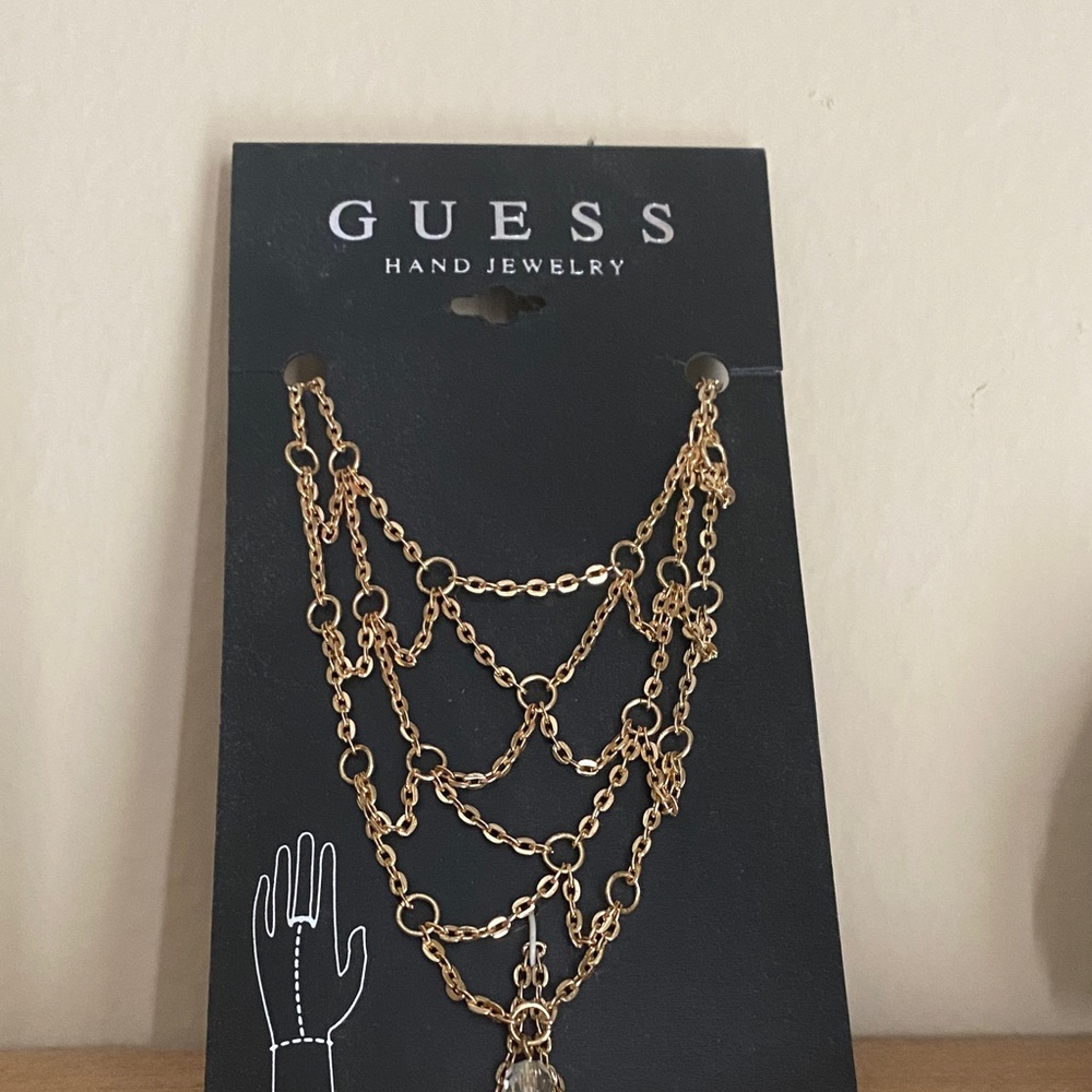 Guess Gold-Tone Multi-Layer Chain Necklace